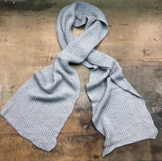 Wool/acrylic Scarf Light Gray