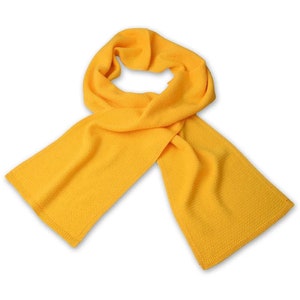 Écharpe en laine mérinos - Jaune