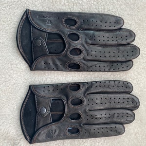 Guantes de conducción para hombre de piel italiana