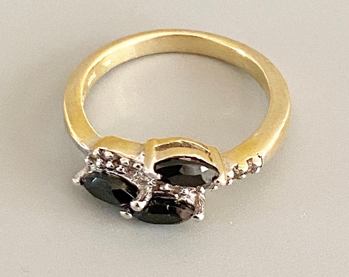 Silver Gilt Ring Size N