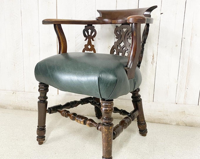 Victorian Mahogany Captains Chair