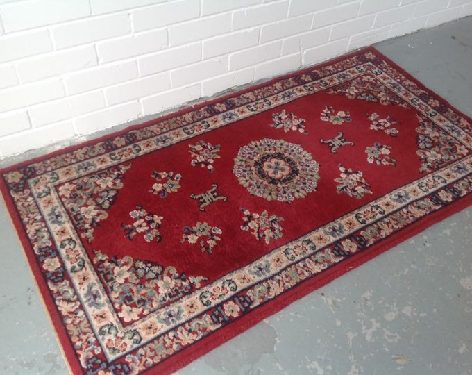 Superb Deep Red Ground Rug