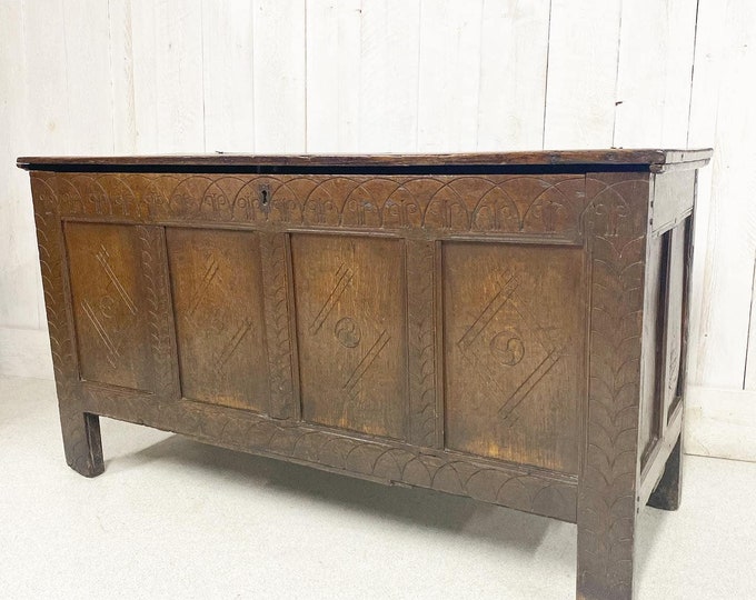 Large Oak Coffer C1690