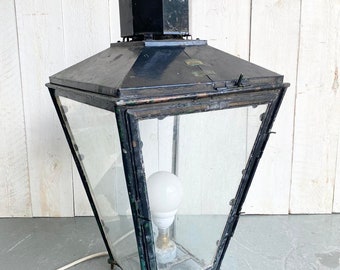 Antique Old Lantern Converted to Electric