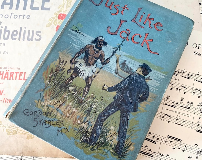 Antique C1914 Book Novel Just Like Jack