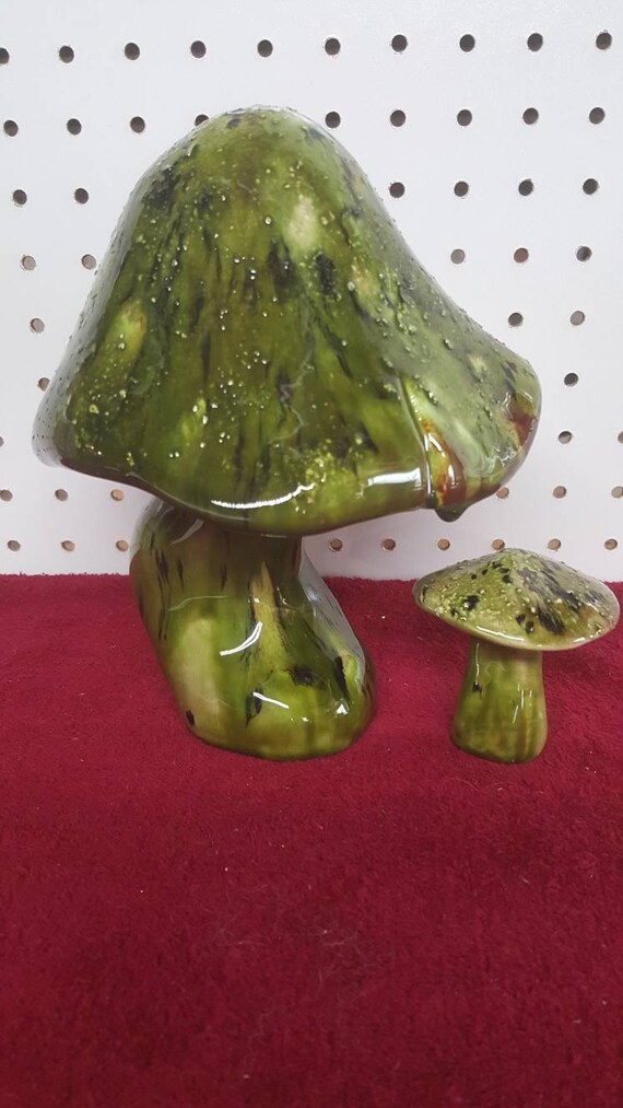 Ceramic Glazed Mushroom set