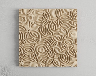 Parametric panel | Wall panel |  3D model | CNC | CNC file | stl | obj | basrelief | interior design idea | parametric art | wall art | wavy