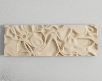 Wall panel 3D | Parametric panel | 3D model | CNC | CNC file | stl | basrelief | interior design idea | parametric art | wall art | wavy