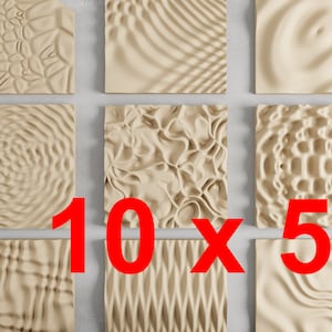 Wall panel | 3d model | cnc | Vetric Aspire | Cut3D | basrelief | parametric | stl | obj | 3d wall | wavy | wall panel | cnc file