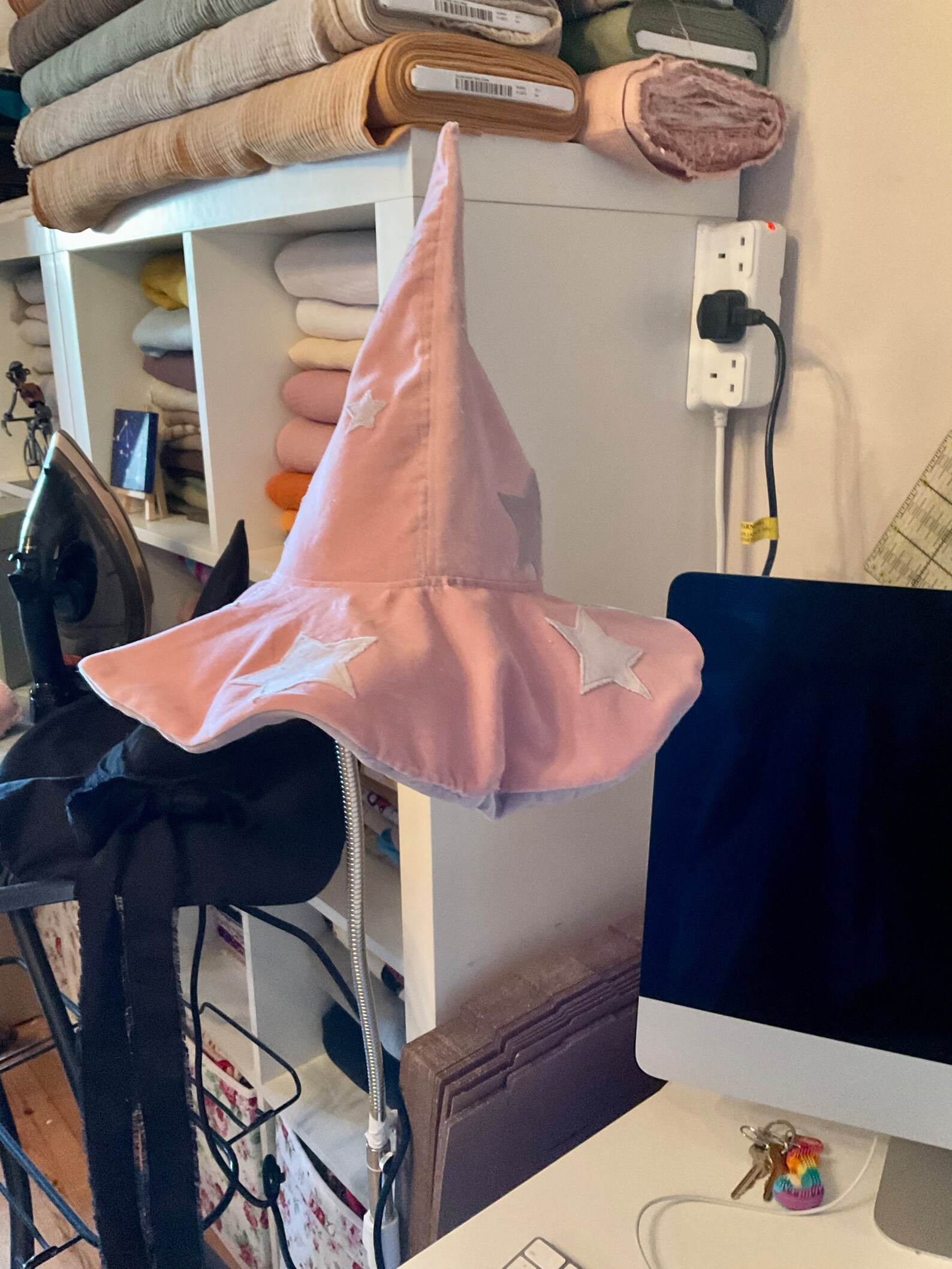 Pink Witches Hat in Child and Adult Sizes Whimsical Pointed Etsy UK