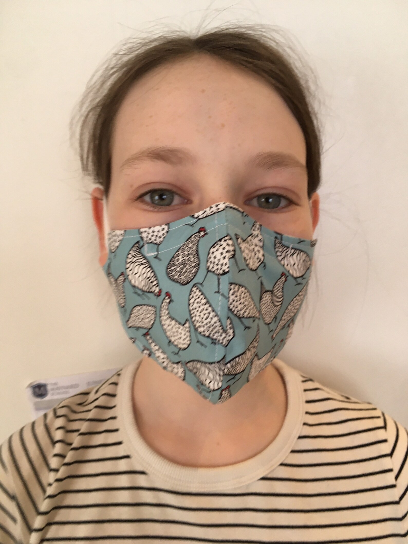 Hen face mask uk triple layer 100 cotton silk lining nose Etsy
