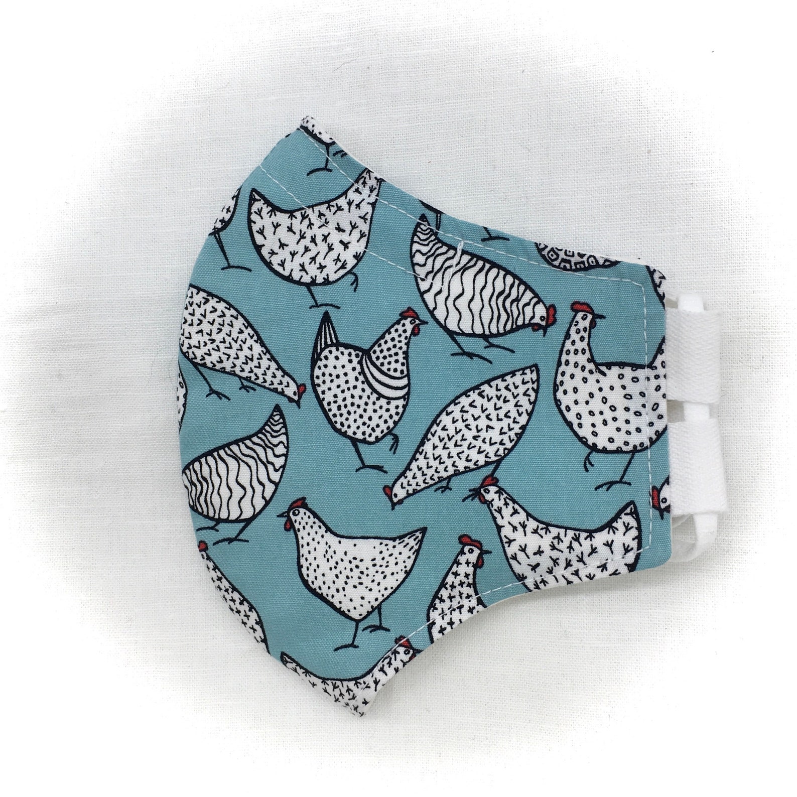 Hen face mask uk triple layer 100 cotton silk lining nose Etsy