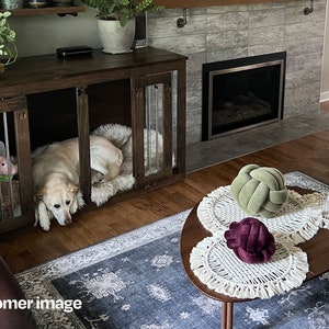 Circle Macrame Table Runner // Modern Doilies image 6