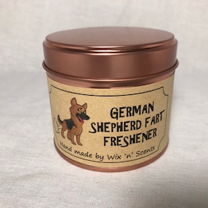 German Shepherd candle