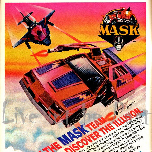 M.A.S.K Action Figure Ad 11x17 Poster Print