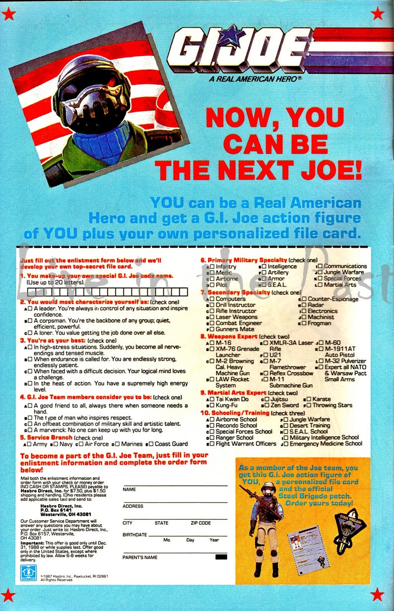 gi joe chronological order
