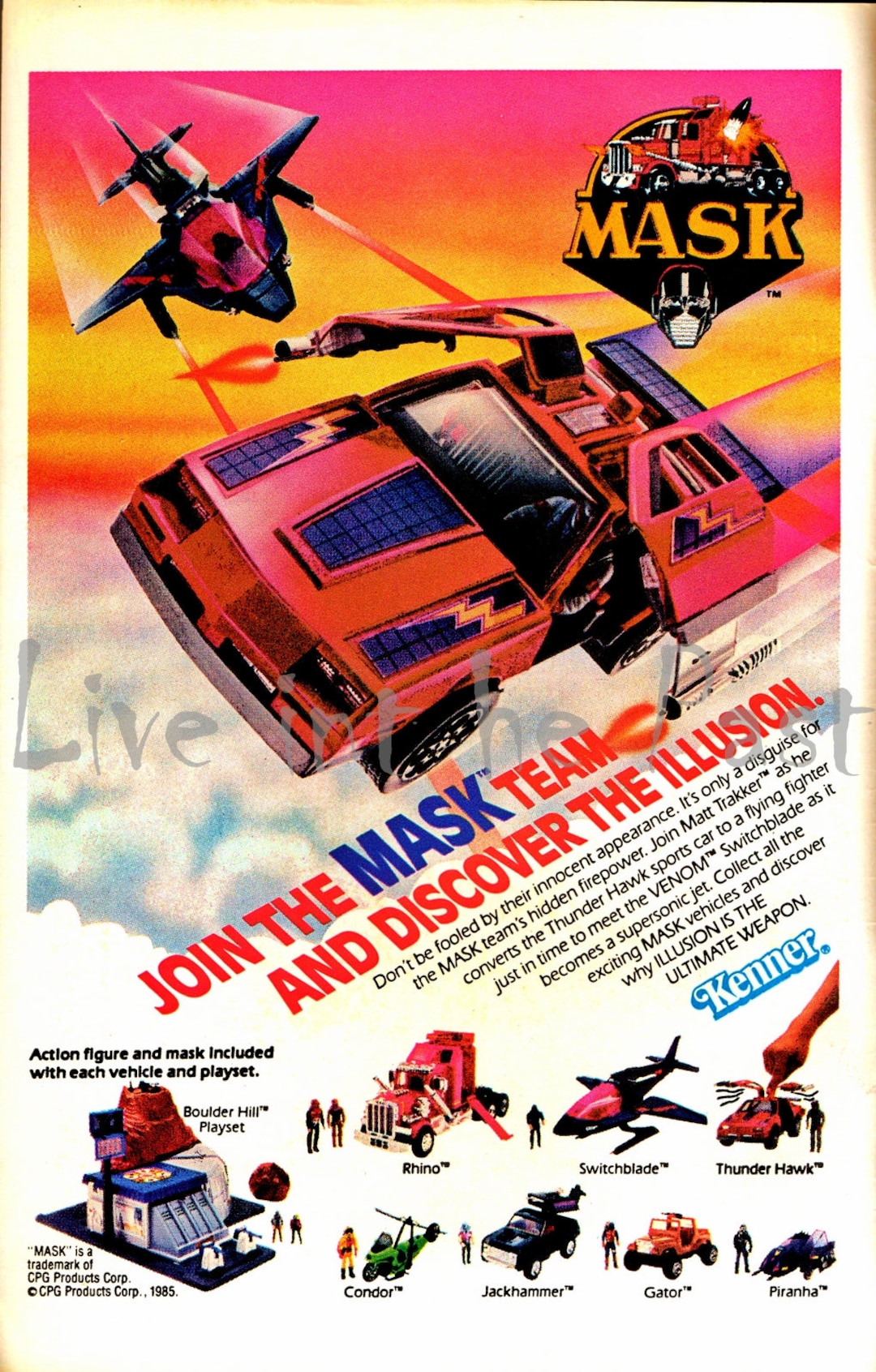 M.A.S.K Action Figure Advertisement Poster Print Etsy