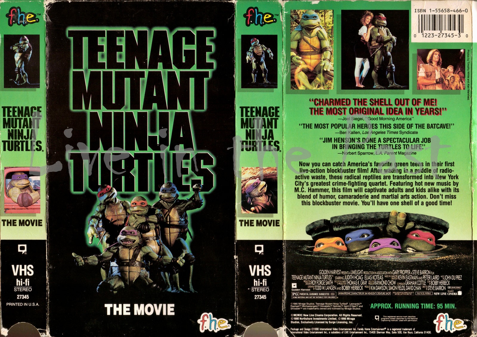 Teenage Mutant Ninja Turtles VHS Case Print Etsy