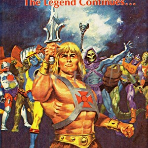 Impresión de póster publicitario de la serie de televisión de dibujos animados de He-Man Filmation