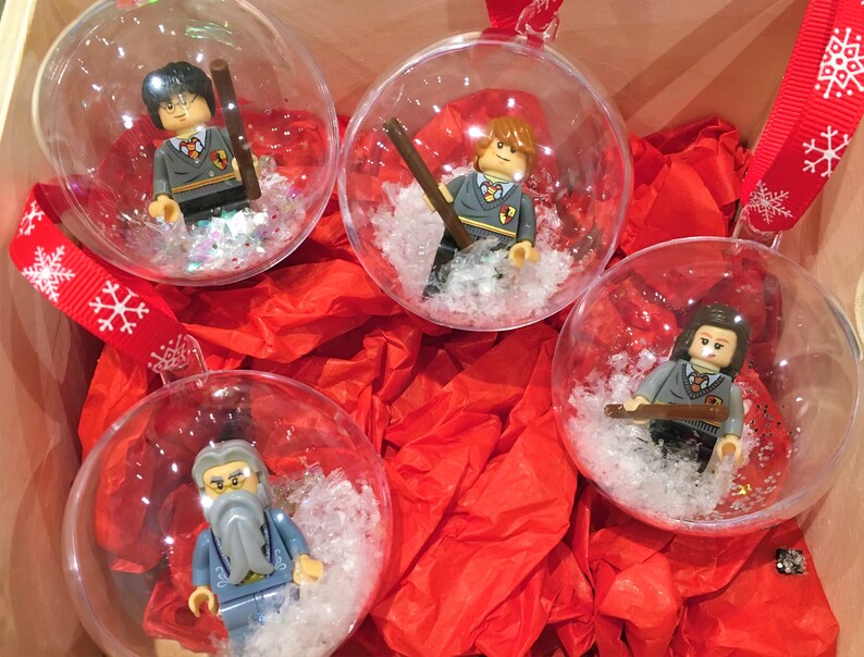 HARRY POTTER Handmade Christmas tree baubles fit LEGO gift | Etsy