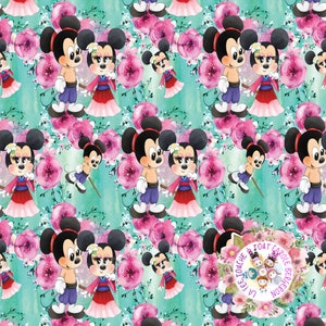 Seamless cute little mouse
