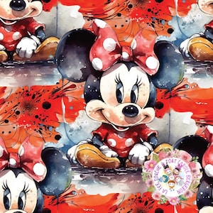Seamless cute little mouse