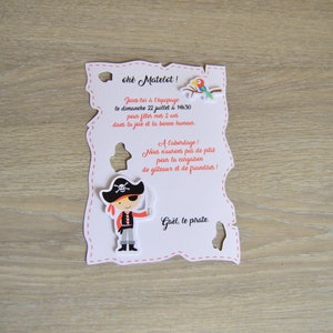 faire part / invitation thème pirate