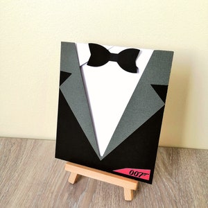 Faire part, invitation thème james bond, 007