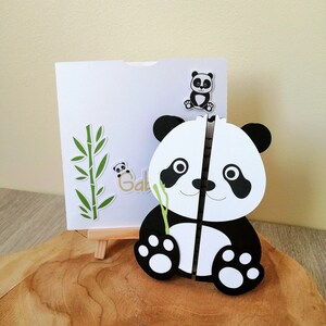 Faire part personnalisé thème panda