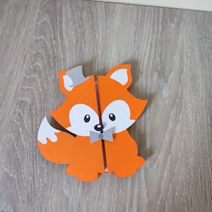 Faire part thème renard