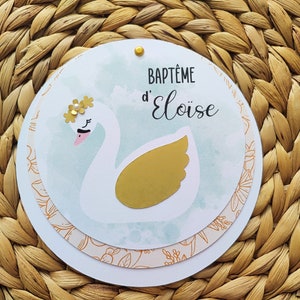 Faire part / invitation thème cygne