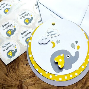 Faire part éléphant