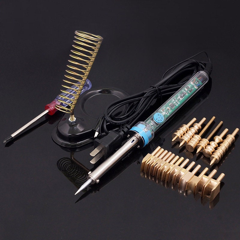 Electric leather tools copper Edge Creaser/ soldering iron/ edge  polisher/hot edge detector / edge shaver / leathercraft tool