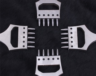 Watch Strap Punch 5 Holes Hollow Leathercraft Leatherwork Handcraft Leather Craftool Round Punch Cutting