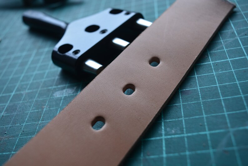 Belt Punch Leather Leathercraft Leatherwork Row Hole Oval Etsy UK