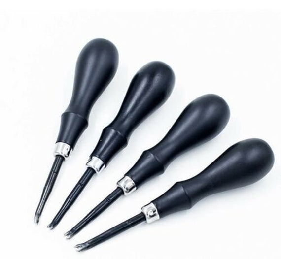 Professional Ebony blackwood Leather craft Edge Bevelers D2 Steel Edger Tools