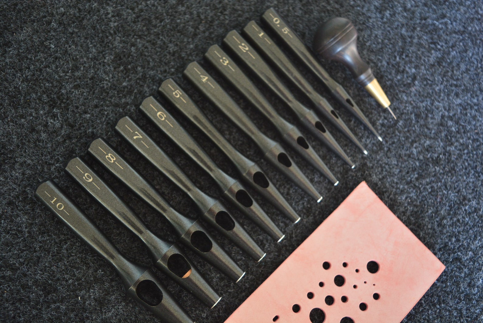 Leather Belt Punch Hole Punch black High Quality Etsy