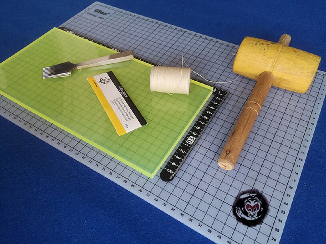 Leathercraft Cutting Board Cutting Mat Knife Plate Mallet Mat Etsy