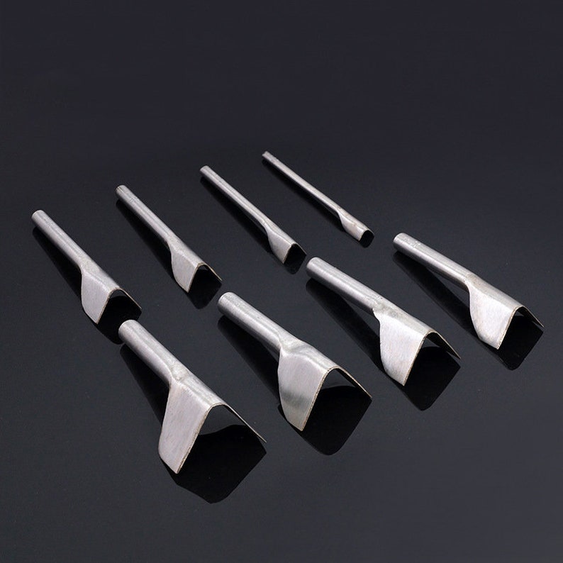Set of 6 Durable Steel V Shape Punchcutter for Leather Etsy