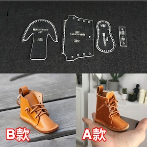 Leathercraft cartoon shoe Keychain handbag decoration Acrylic Template Pattern stencil