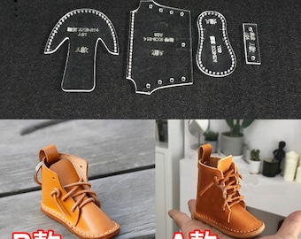 Leathercraft cartoon shoe Keychain handbag decoration Acrylic Template Pattern stencil