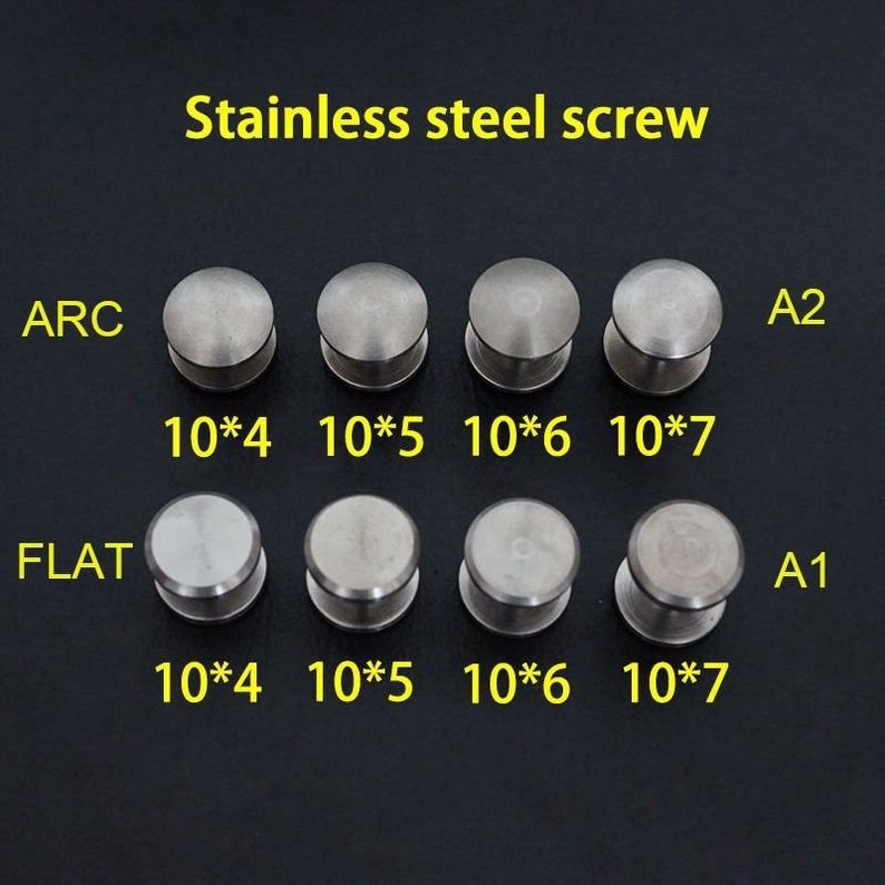10 Sets LeatherCraft Wallet Purse bag Stainless steel Belt Screw Luggage Nail Rivet Metal Screw Rivets DIY Making Supply