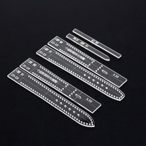 18/19/20/22mm Leather Craft Acrylic Watch Strap Band Stencil Template Tool DIY Acrylic Template Pattern stencil Leather