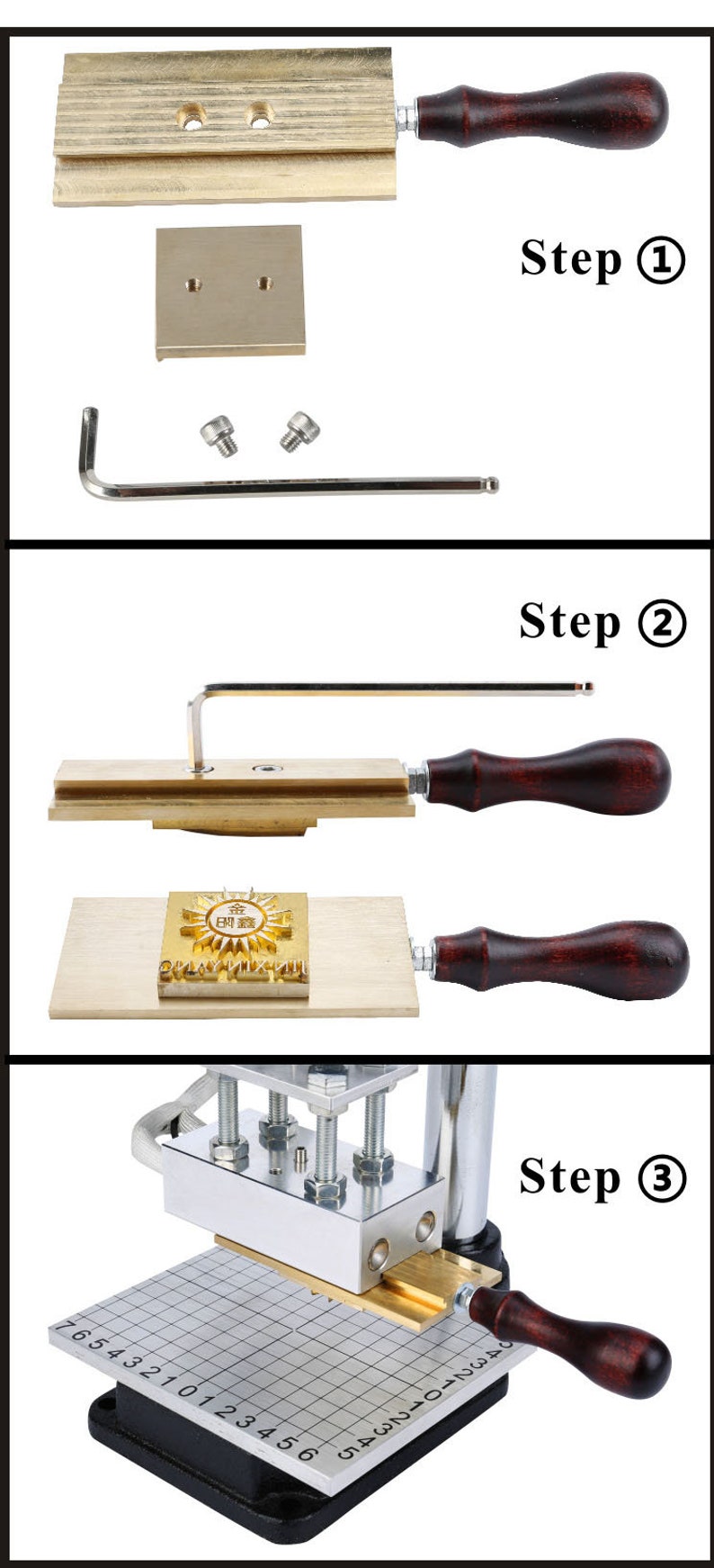 Hot Foil Stamping Machine Parts Mold Holder and Letters Etsy