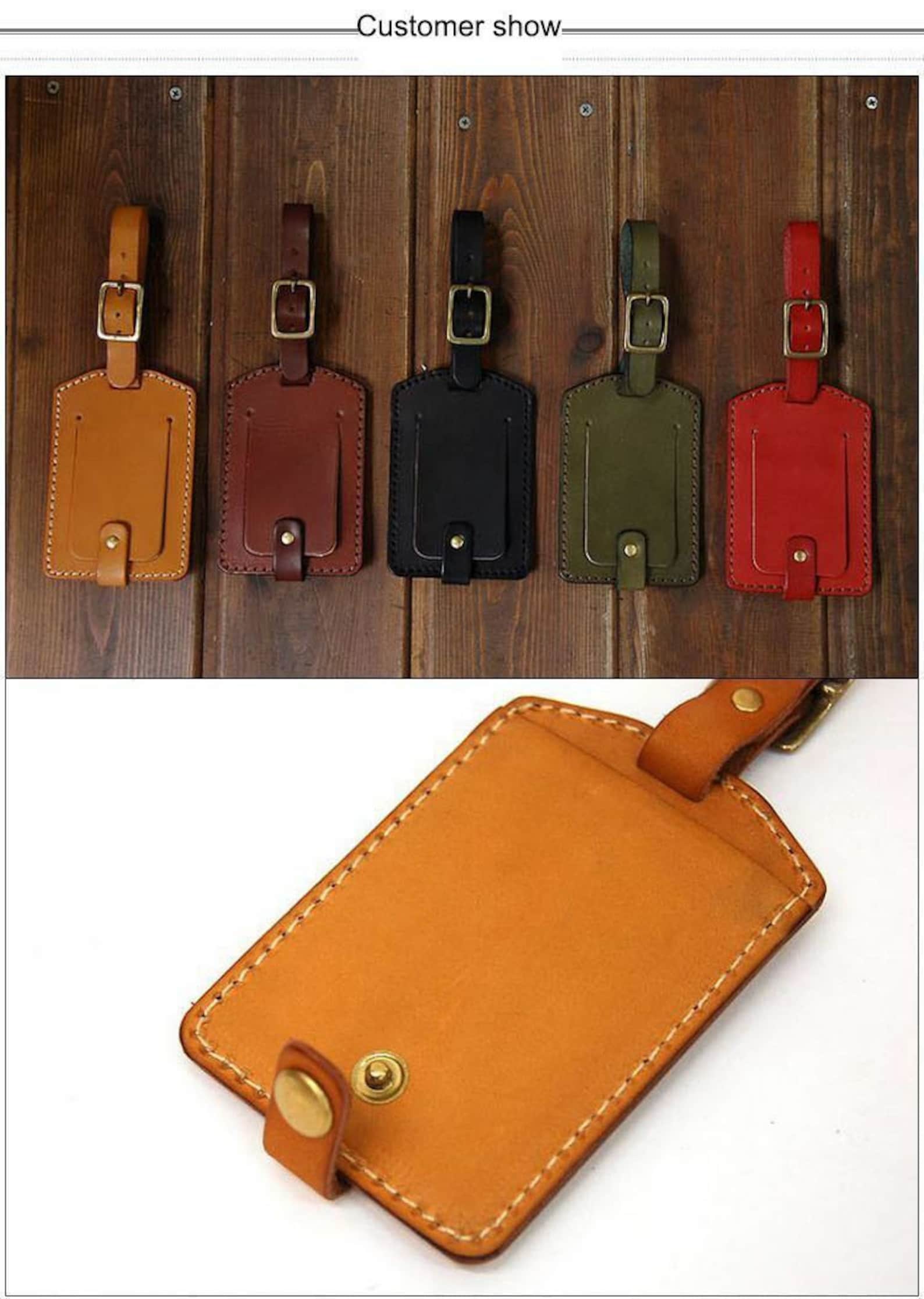 Luggage Tag Travel Bag Label Acrylic Template Leather Craft Etsy