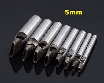 6mm - 35mm (5mm Breite) etwas / flache Schlag /hole Locher-Loch Hersteller für Leder Handwerk-Leder-Tool-Schlag-Handwerk Locher Bohren