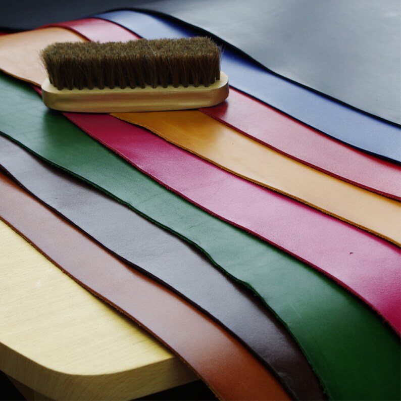Colors Vegetable Tanned Cowhide Leather Material Glossy Etsy