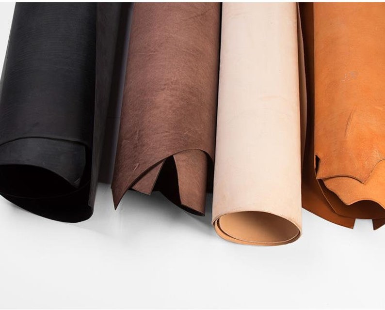 3.5mm4mm Thick Genuine Vegetable Tanned Cowhide Leather Etsy