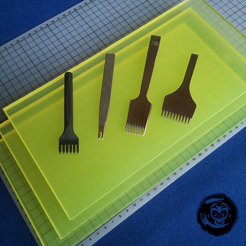 Leathercraft Cutting Board Cutting Mat Knife Plate Mallet Mat Etsy