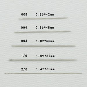 25 pack John James Saddlers Harness Needles - Sizes 1,2,3,4 Leather, Hand Stitching Hand Sewing Needles image 6